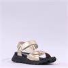 Hispanitas Ambar T-Bar Velcro Sandal - Gold Black